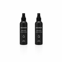 Bouteille noire en HDPE de 175 ml de qualité supérieure avec atomiseur noir pour salon de coiffure, flacon pulvérisateur en plastique à fine brume, emballage cosmétique vide