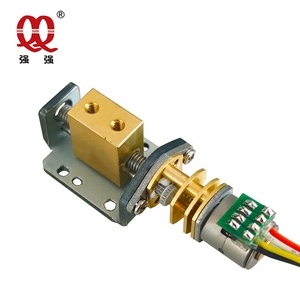 <span class=keywords><strong>5V</strong></span> 12V MNI สเต็ปเปอร์เชิงเส้นพร้อมกล่องเกียร์และขายึดแบบเลื่อนทองเหลืองความแม่นยำสูงความเร็วต่ำ - Product Image 3
