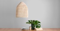 Abat-jour en rotin naturel tissé à la main, couvre-lampes en bambou pour l'intérieur, décoration de la maison, style côtier, salon chinois, luminaires suspendus asiatiques
