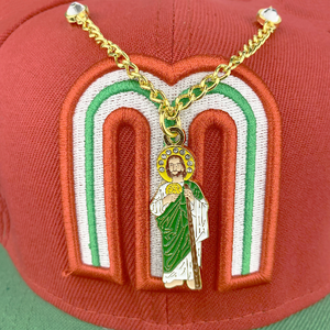 Haute qualité luxe Bling strass métal Badge mexicain broches <span class=keywords><strong>jésus</strong></span> pendentif doux émail revers casquette broche Golf chapeau broche - Product Image 6