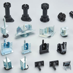 Verstellbare Möbelbeine aus Metall, Schwerlast-Schrankbeine, L-förmige, einstellbare Schrankbeine zum Einklopfen mit Höhenverstellung - Product Image 2