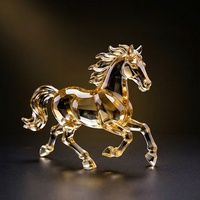 Figurine en cristal du cochon du zodiaque chinois, statue d'animal en verre pour la décoration de la maison, ornement Feng Shui