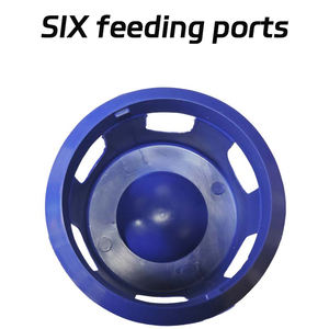 Forniture per Piccioni: Mangiatoia in Plastica Ecologica per Esterni, Contenitore Rosso per Cibo, Sale e Terra, Mangiatoia per Sabbia Salutare - Product Image 5