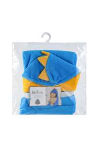 Albornoz clásico de punto sólido de terciopelo Coral de tiburón para niños, manto suave con capucha para bebé, soportes ligeros de dibujos animados para las cuatro estaciones - Product Image 2