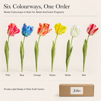 Fleur artificielle Tulipe Papagein Real Touch Joho en gros, OEM, ODM, pour acheteurs professionnels, devis sur commande, lot en stock, vente aux enchères, approvisionnement direct