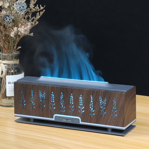 Ngọn Lửa không khí ẩm điều khiển từ xa> 200ml 7 màu sắc dẫn đèn siêu âm mô phỏng ngọn lửa hiệu ứng Điện khuếch tán hương thơm hộ gia đình - Product Image 2