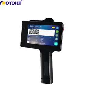 Handheld Inkjet Verfalls datum Tinten strahl drucker Barcode-Druckmaschine auf Keramik glasflasche 12,7mm