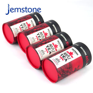 Tube en carton artisanal rond imprimé personnalisé avec couvercles boîtes d'emballage de tube en papier de tube de bougie - Product Image 6