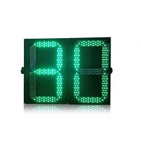 Papan Tampilan Lampu Sinyal Hitung Mundur LED Dua Warna Lane, Timer Lalu Lintas Bertenaga AC, Berkedip, PC, 50.000 Jam Penggunaan Terus Menerus