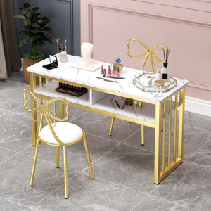 Mesa de Manicura Doble de Lujo con Estilo Japonés para Salón de Uñas, Precio al por Mayor, Modelo MK Popular entre Celebridades de Internet - Product Image 2