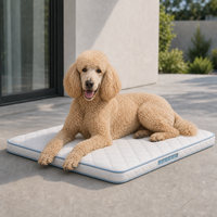 Park-Picknick-Gras-Morgen-Hundebett-Matratze mit Schaumstoff-Taschenfederkern-Unterstützung, Outdoor-Haustierkissen für mittelgroße Hunde