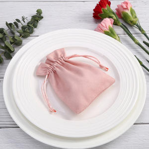 Jewellery Pouch Suede Velvet Protective Bag for Jewelry Dust Pouch Bag Custom Logo Printed Microfiber Screen Printing Drawstring - Product Image 6