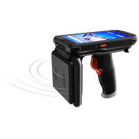 Lecteur RFID UHF à longue portée de 20 m, 860-960 MHz, EPC C1 GEN2/ISO 18000-6C, Android 10.0, scanner de code-barres 2D, terminal NFC, comptage ABS