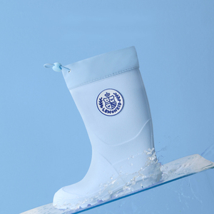 Botas de lluvia para niños, suela blanda, cómodas, resistentes al desgaste, impermeables, súper antideslizantes, antideslizantes, zapatos de agua con cordón - Product Image 6