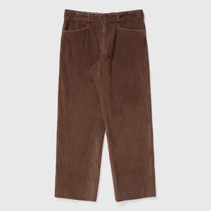 Custom Sustainable Mens Organic Cotton Corduroy Cargo Trousers Eco Friendly Cargo Pants Men Casual Cord Pants For Men