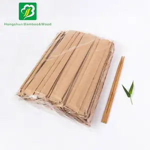 High Quality Custom Logo Disposable Wrapped Bamboo Cheap Carbonized Tensoge Chopsticks