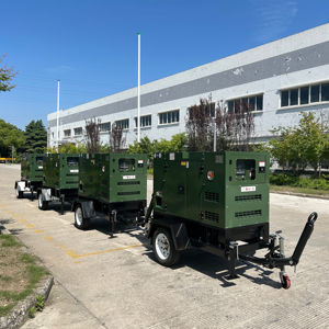 Với Perkins Ricardo Cummins Máy phát điện diesel 10KVA 15kVA 20kva 30kVA 50kva 100kw 200kva di động di chuyển Trailer Máy phát điện diesel - Product Image 3