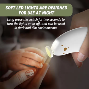 Lime à ongles électrique pour <span class=keywords><strong>bébé</strong></span> en forme d'ours mignon, <span class=keywords><strong>kit</strong></span> de coupe-ongles sûr avec lumière et 6 têtes pour nouveau-nés, enfants et adultes - Product Image 6