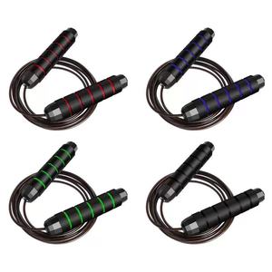 Chuyên Nghiệp Chống-Trượt Bọt Xử Lý Dây Thép Mang Có Thể Điều Chỉnh Tập Thể Dục Tốc Độ Dây Bỏ Bỏ Bỏ qua Cho Nam Nữ Trẻ Em PVC - Product Image 2