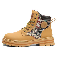 Mode transfrontalière bottes pour hommes nouvelles bottes courtes à grosse tête bottes rhubarbe