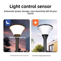 Lampes solaires LED 30W en aluminium IP65 étanches, à intensité variable, pour poteaux de jardin, haute luminosité Ra85, angle de faisceau 180° pour aménagement paysager