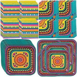 Juego de Vajilla Desechable de Papel con Diseño Retro Mexicano Personalizado DAMAI para 8 Personas, Artículos para Fiestas - Product Image 6