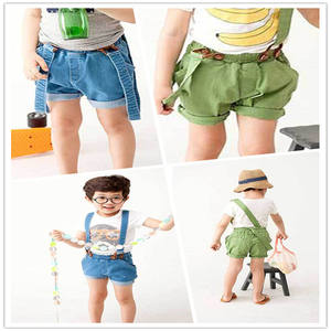 Pantalon en jean court classique à volants pour garçon, vente en gros - Product Image 1