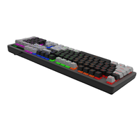 Clavier mécanique de jeu à échange à chaud avec commutateur RVB espagnol personnalisable 100% LED rétroéclairée pour une utilisation de bureau-Nouveau produit