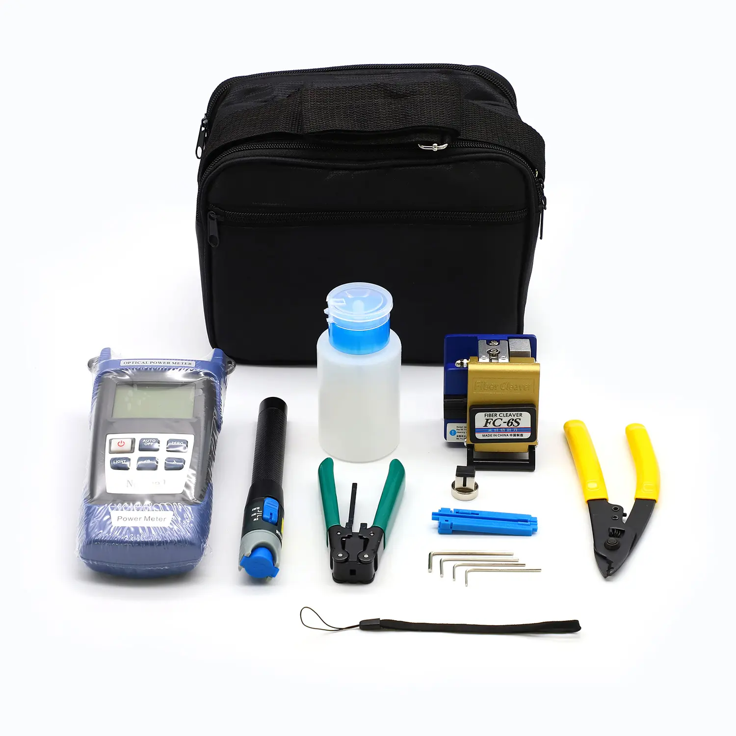 โรงงานราคาFiber Cleaver Optical Power Meter Visual Fault Locator FTTH Fiber Optic Tool Kit