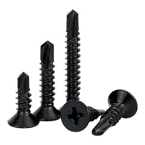 Tornillos Autoperforantes de Cabeza Plana de Acero Inoxidable 410 Negros para Techos de Lámina Metálica M3.5-M5.5 - Product Image 4