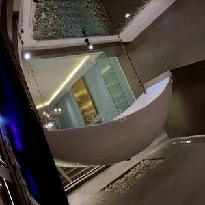 Baignoire hammock moderne autoportante en acrylique blanc pour intérieur, avec drain, idéale pour hôtel, appartement, villa, salle de bain - Product Image 2