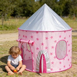 Easy Fold Pop up Outdoor Playhouse for Kids with <strong>Windows</strong> and Door for Imaginative Role Play Games - Product Image 1