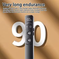 Nuevo Lápiz Digital con Pantalla Multimedia para Pasar Páginas, Presentación PPT, USB, USB 2.4GHz, Puntero PowerPoint
