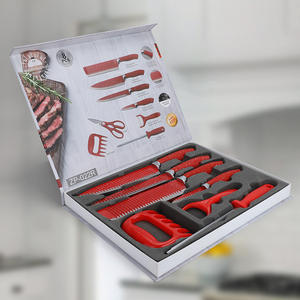 Nuevo <span class=keywords><strong>Juego</strong></span> <span class=keywords><strong>de</strong></span> <span class=keywords><strong>Cuchillos</strong></span> <span class=keywords><strong>de</strong></span> Cocina <span class=keywords><strong>de</strong></span> 8 Piezas <span class=keywords><strong>de</strong></span> Alta Calidad y Precio Competitivo <span class=keywords><strong>de</strong></span> la Línea Suiza con Soporte Acrílico para Regalo - Product Image 5