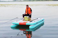 Plateforme flottante gonflable à double couche, bateau commercial en PVC, épaisseur 30 cm, capacité 100-500 kg, <5 passagers, certifié CE, Hitac