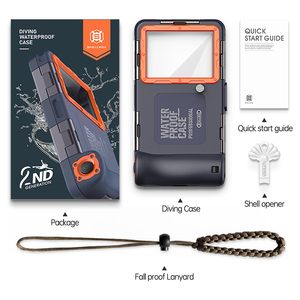 Étui de téléphone universel pour la photographie sous-marine professionnelle de deuxième génération, résistant et amélioré, pour iPhone 13 Mini/12 Mini - Product Image 1