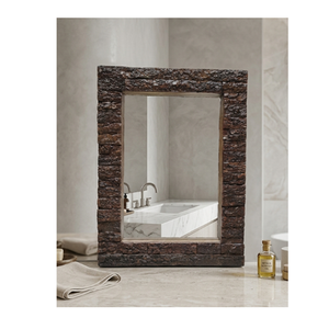 Decorative Rectangular Wall <b>Mirror</b> Mango Wood Frame for Bathroom Vanity Bedroom Living Room and Modern Home Decor - Product Image 1