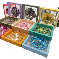 Verre fait à la main 99 Tesbih numérique compteur de doigt avec perles de prière chapelet islamique Tasbih pour mariage Eid compteur de cadeaux