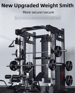 High Quality Portable Heavy Duty Multi-functional Steel Smith <b>Machine</b> Professional Gym Equipment Muscle Toning Shaping Exercises - Product Image 5