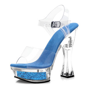 Sandales à talons sexy <span class=keywords><strong>pour</strong></span> femmes de 5 pouces, style gothique <span class=keywords><strong>pour</strong></span> femmes travesties, fête, nouveau <span class=keywords><strong>rock</strong></span>, reine des cristaux, <span class=keywords><strong>chaussures</strong></span> de pole dance - Product Image 4