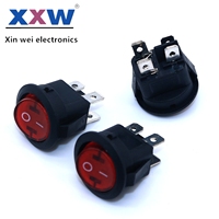 Mini interruptor basculante impermeable antivaho, 3 pines 4 pines, interruptor basculante conectado de alta corriente 15mm * 21mm