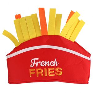 New Funny Fry Fried Cap Carnival Fair Costume Novelty Velvet French Fries <b>Hat</b> for <b>Party</b> Halloween - Product Image 4