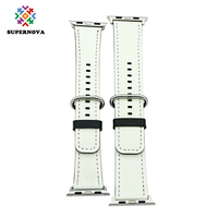 Bracelet de remplacement en cuir pour Apple Watch Series 1/2/3 - 38/42 mm, nouveau design 2020, pour hommes et femmes, bracelet de montre tendance