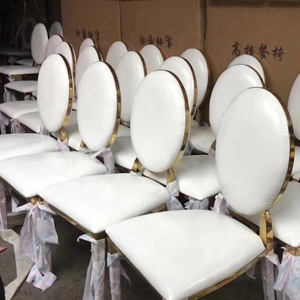 Sillas de acero inoxidable para comedor, muebles para restaurantes, hoteles, eventos dorados, gran oferta - Product Image 4