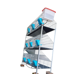 Heavy Duty Galvanized <b>Rabbit</b> Breeding Cage with Attachable Nest Box for Farm Use - Product Image 5
