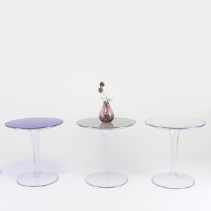 Bàn Trà Nhỏ Tùy Chỉnh Nhẹ Hiện Đại Sang Trọng Bàn Cà Phê Căn Hộ Nhỏ Bàn Tròn Trong Suốt Ấm Trà Acrylic Ngoài Trời - Product Image 4