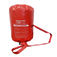 Cric gonflable souple tout-terrain de 4 tonnes, hauteur 50 cm, couleur rouge/orange, pour SUV, voiture, camion, secours