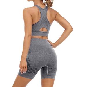 Ensemble de vêtements de sport personnalisés pour femmes, soutien-gorge de sport sans couture, leggings de yoga, ensemble 2 pièces, ensemble de yoga, vêtements de sport, vêtements de gym - Product Image 6