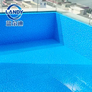 Yerde yüzme havuzu kaplaması su geçirmez PVC yüzme vinil havuz astar yeni tasarım