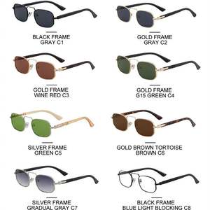 Gafas de Sol Personalizadas con Logotipo, Diseño Retro 2025, Montura Pequeña, Cuadradas, Metálicas, con Protección UV400, para Hombre y Mujer - Product Image 6